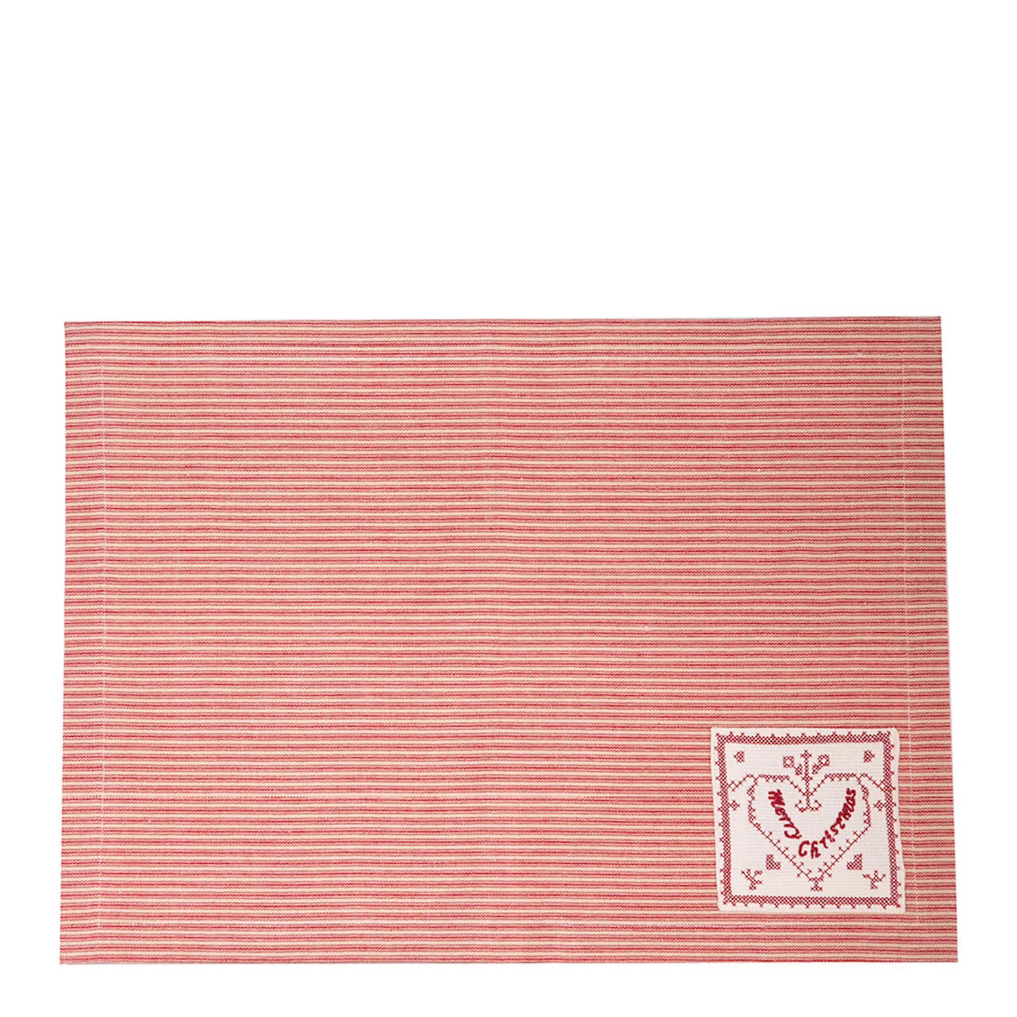 Stiernholm Jul bordstablett 48x35 cm röd/beige