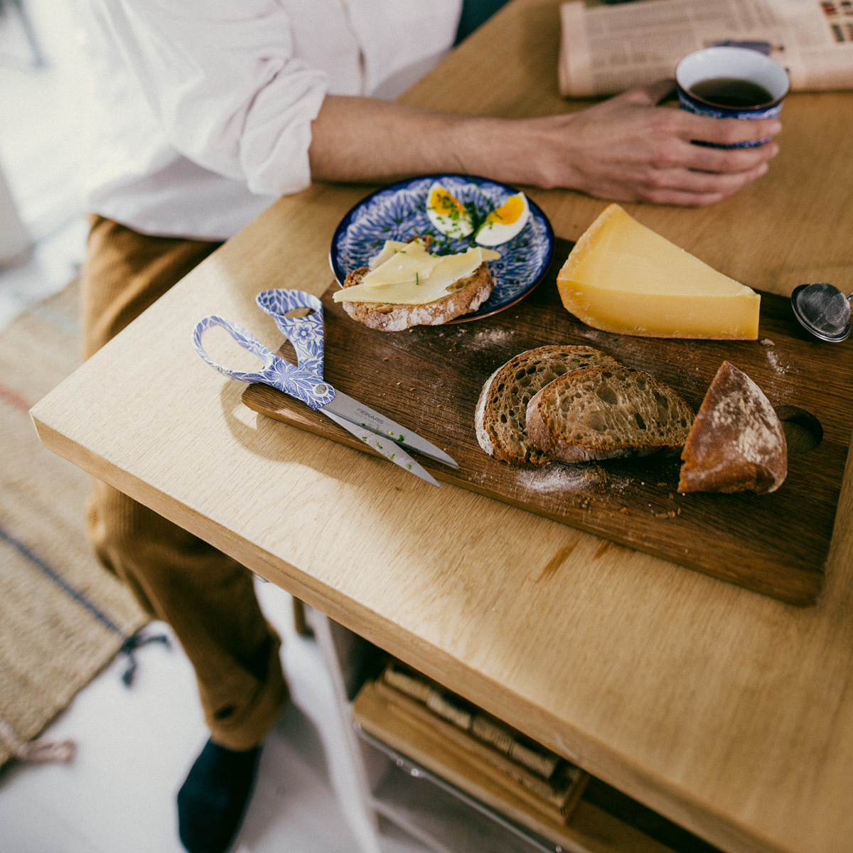 Rörstrand Fiskars x Rörstrand Ostindia Floris Sakset 21 cm Sininen