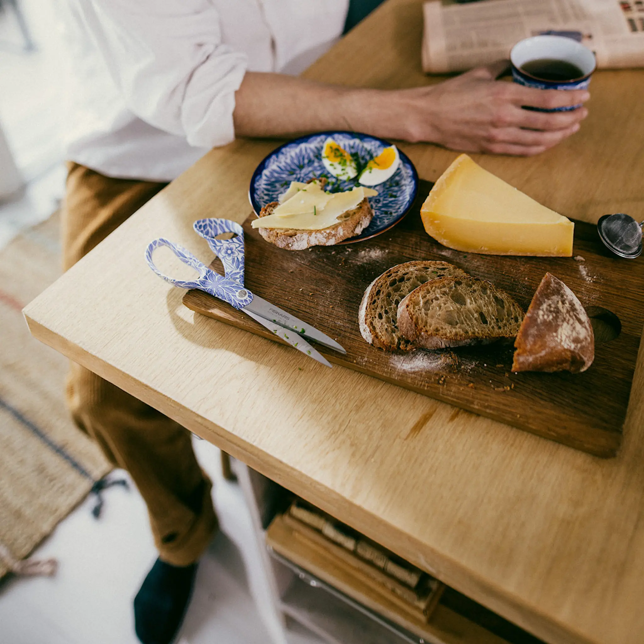 Rörstrand Fiskars x Rörstrand Ostindia Floris Sakset 21 cm Sininen