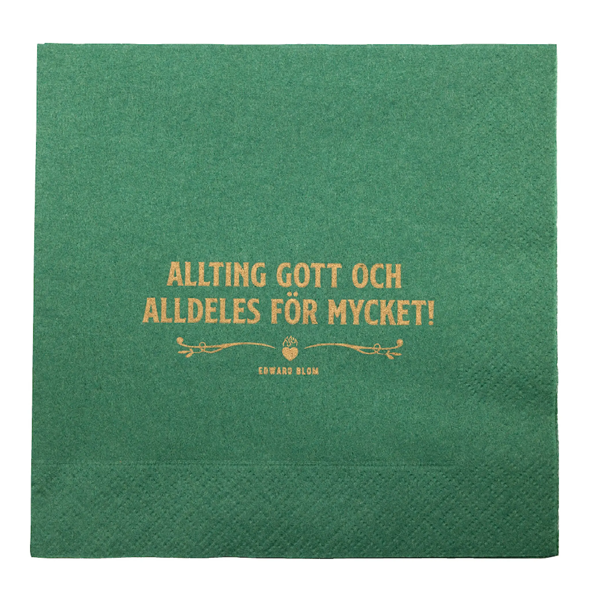 Edward Blom Servett Allting Gott 33x33 cm 20-pack Grön