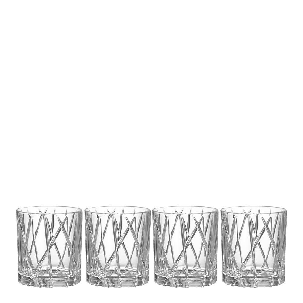 Orrefors - City Old Fashioned Lasi 25 cl 4 kpl