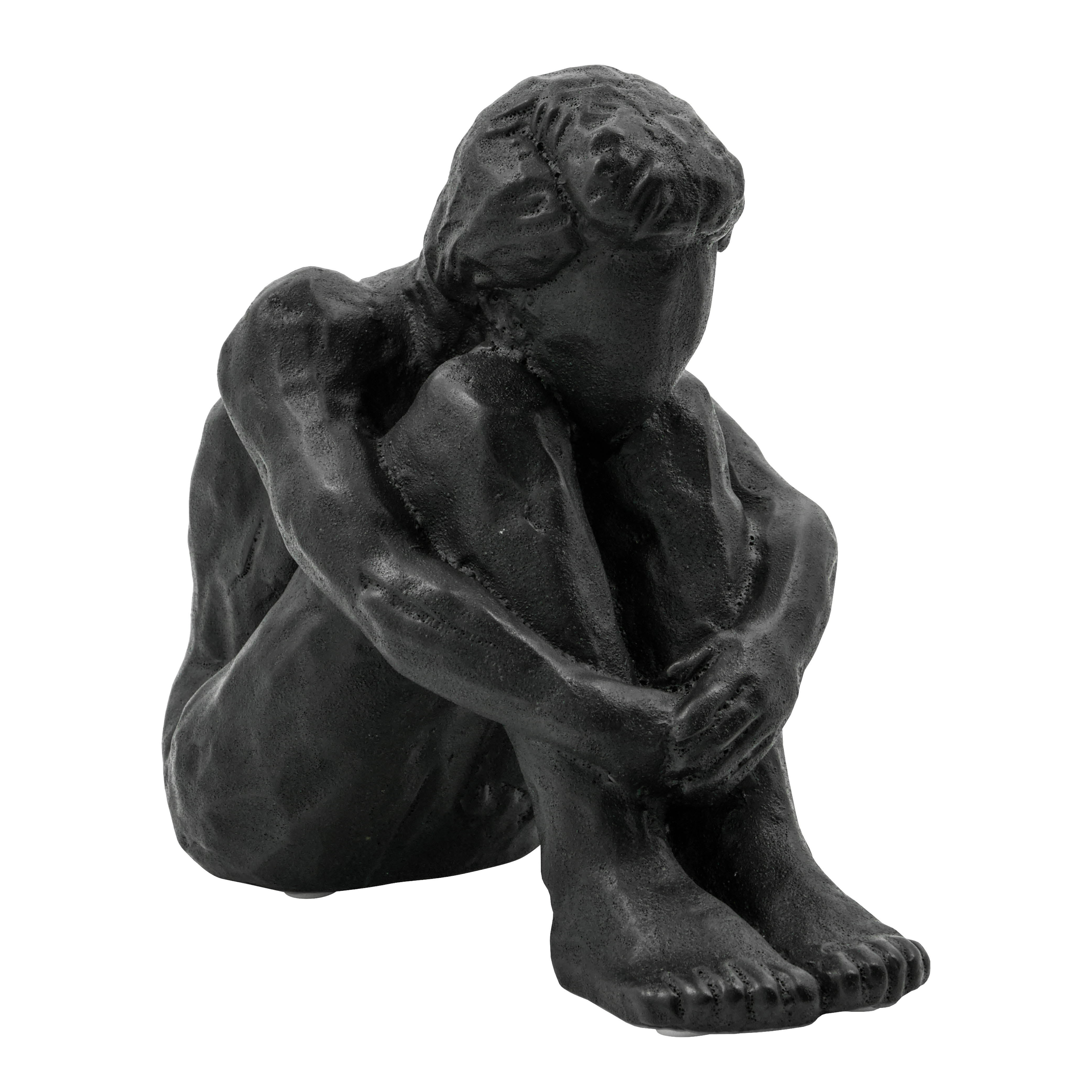 House Doctor Forms skulptur 20 cm svart