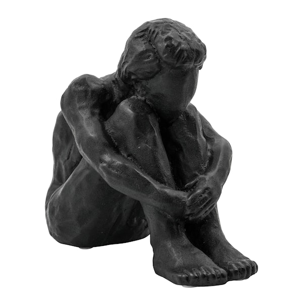 Forms skulptur 20 cm svart