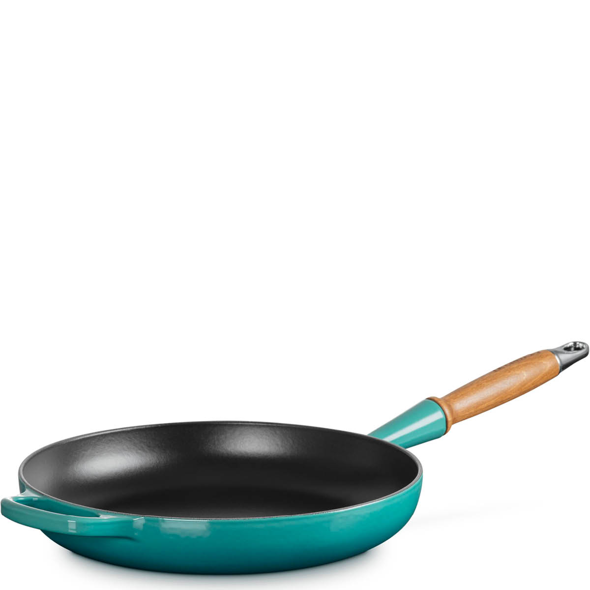 Le Creuset Signature stekpanna med trähandtag 28 cm Bleu Riviera