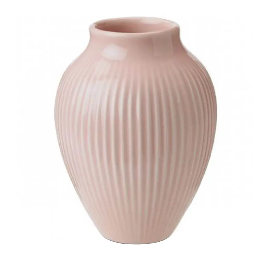 Knabstrup Maljakko uritettu 12,5 cm Vaaleanpunainen