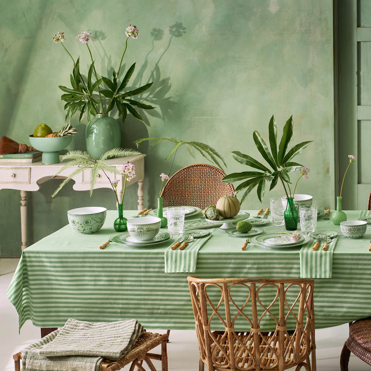 Pip Studio Lily & Lotus Lautanen 21 cm Vaaleanvihreä