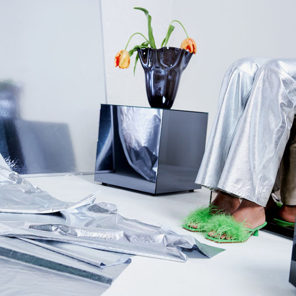 ByOn Elektra Vas 30 cm Silver