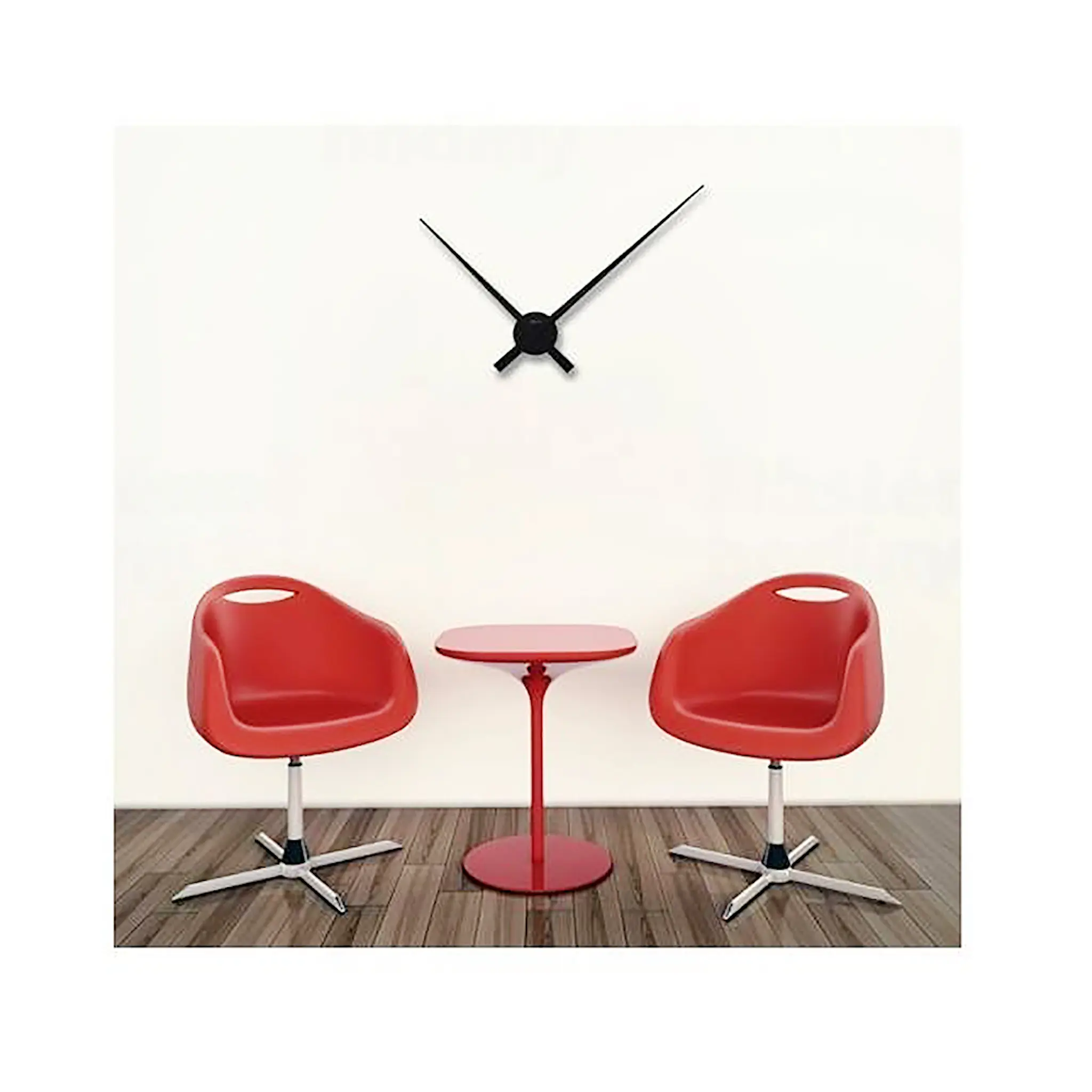 NeXtime Hands veggklokke 70 cm svart hover