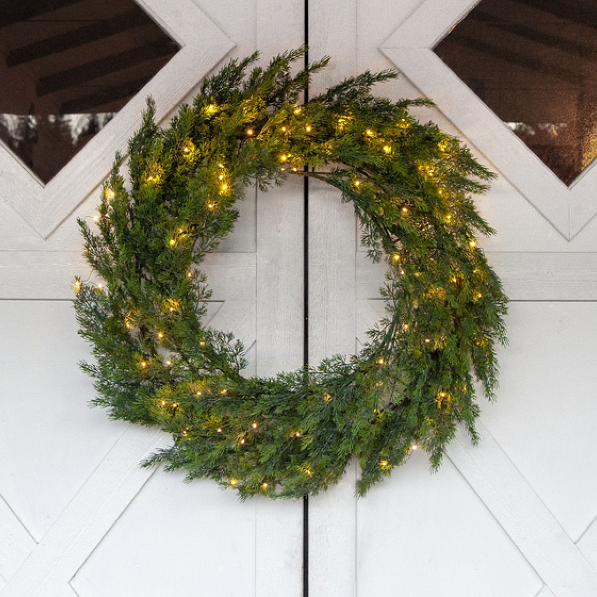 Star Trading Thuja Kranssi 80 cm 80 lamppua Vihreä