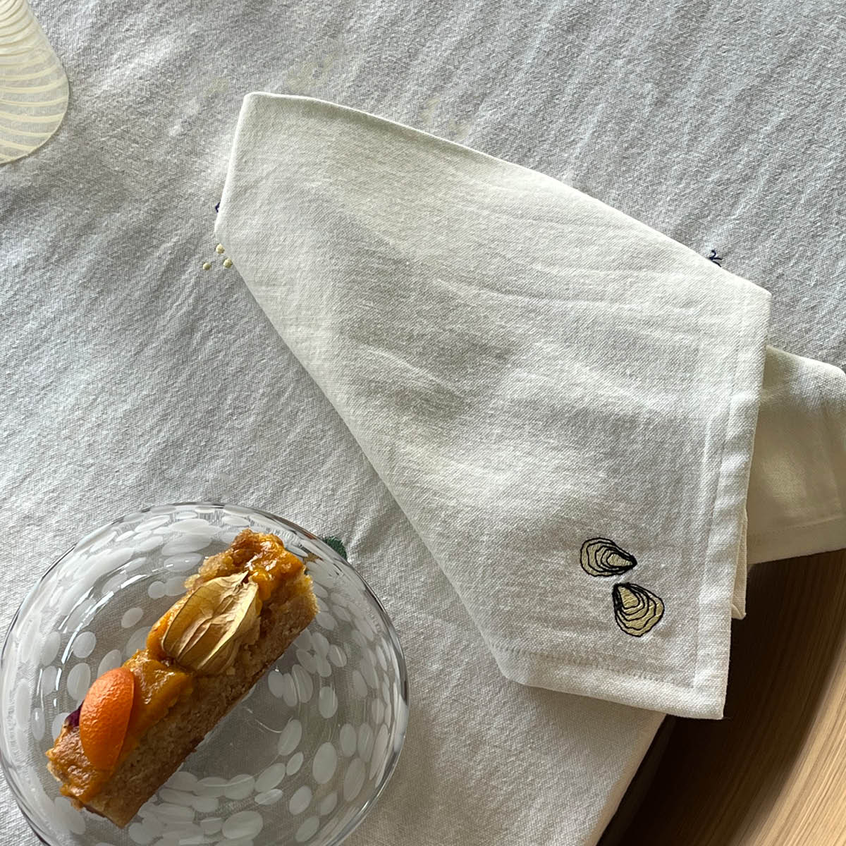 OYOY New Year Servetti 45x45 cm 4 kpl Offwhite