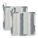 Garn grytlapp 22x22 cm 2-pack mörkgrön