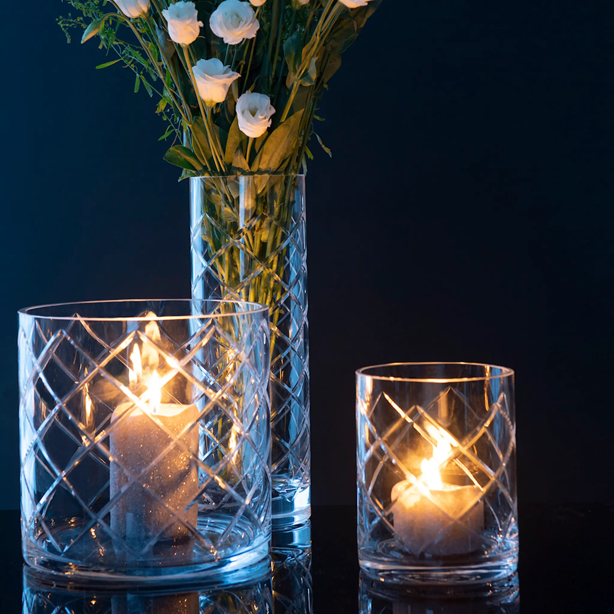 Magnor Skyline Lux Maljakko 10x30 cm Kirkas