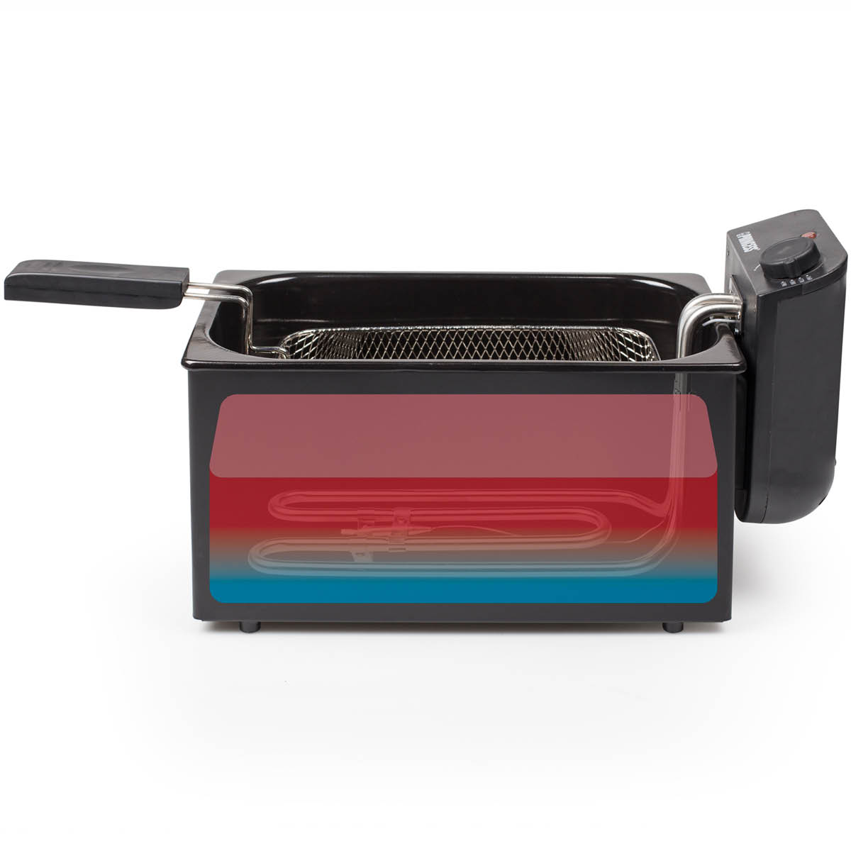 PRINCESS Fritös 182727 3L 2000W svart rostfritt stål