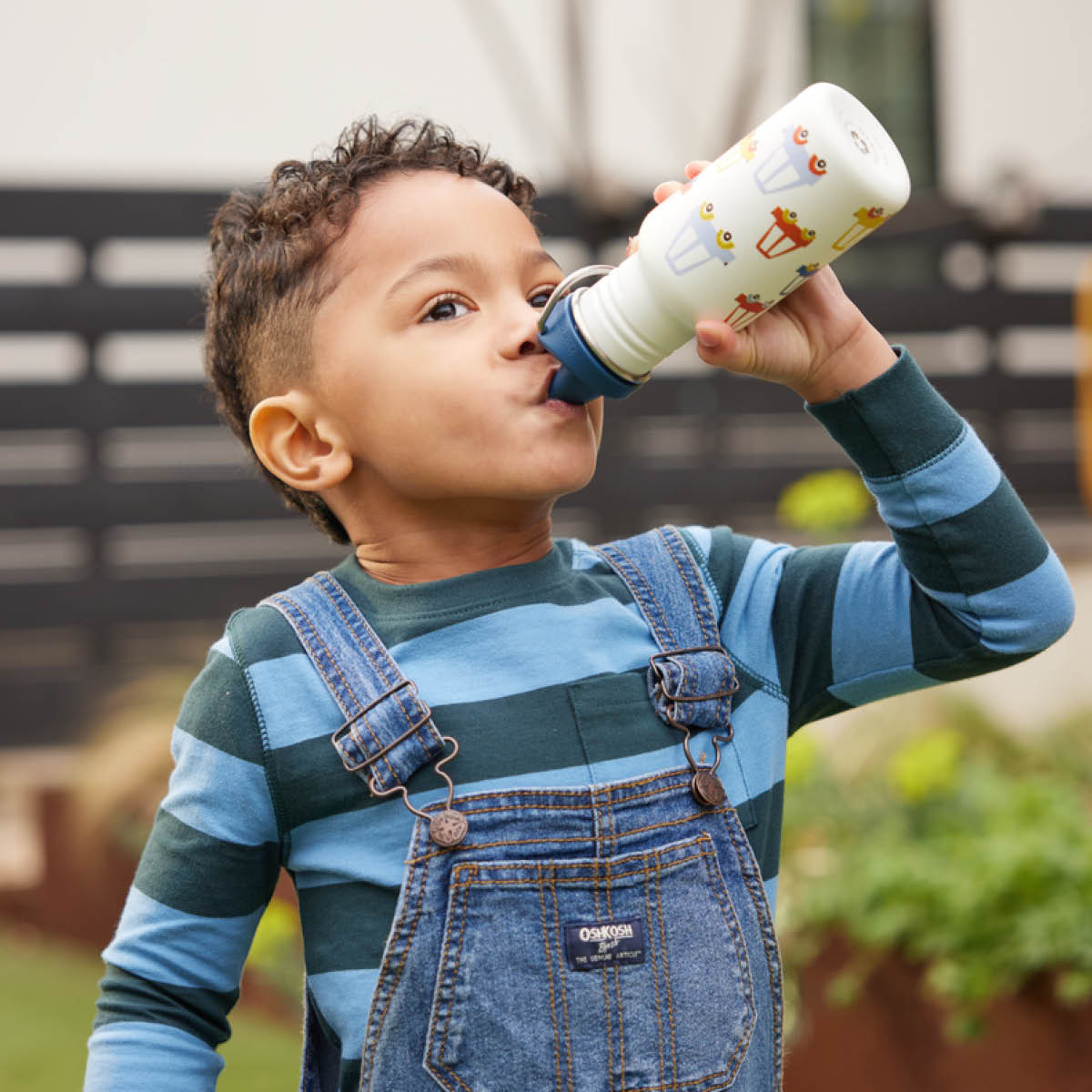 Klean Kanteen Kid Classic Narrow flaske 0,35L med tutelokk Cars