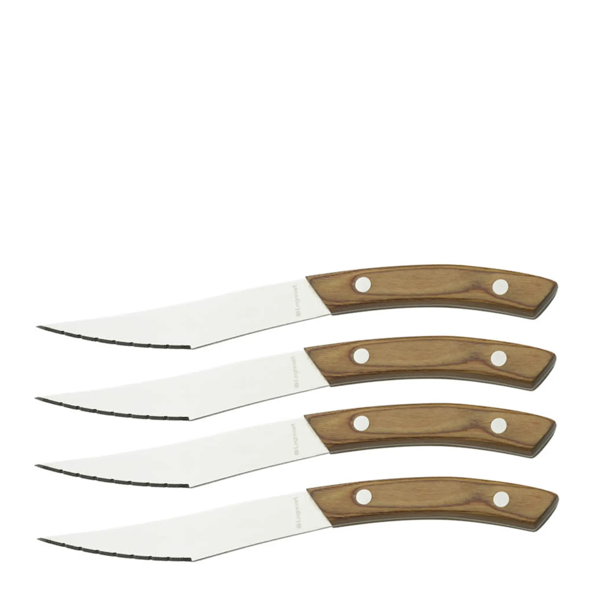 Legnoart Napoli pizza/grillkniv 4-pack stål med ljust handtag