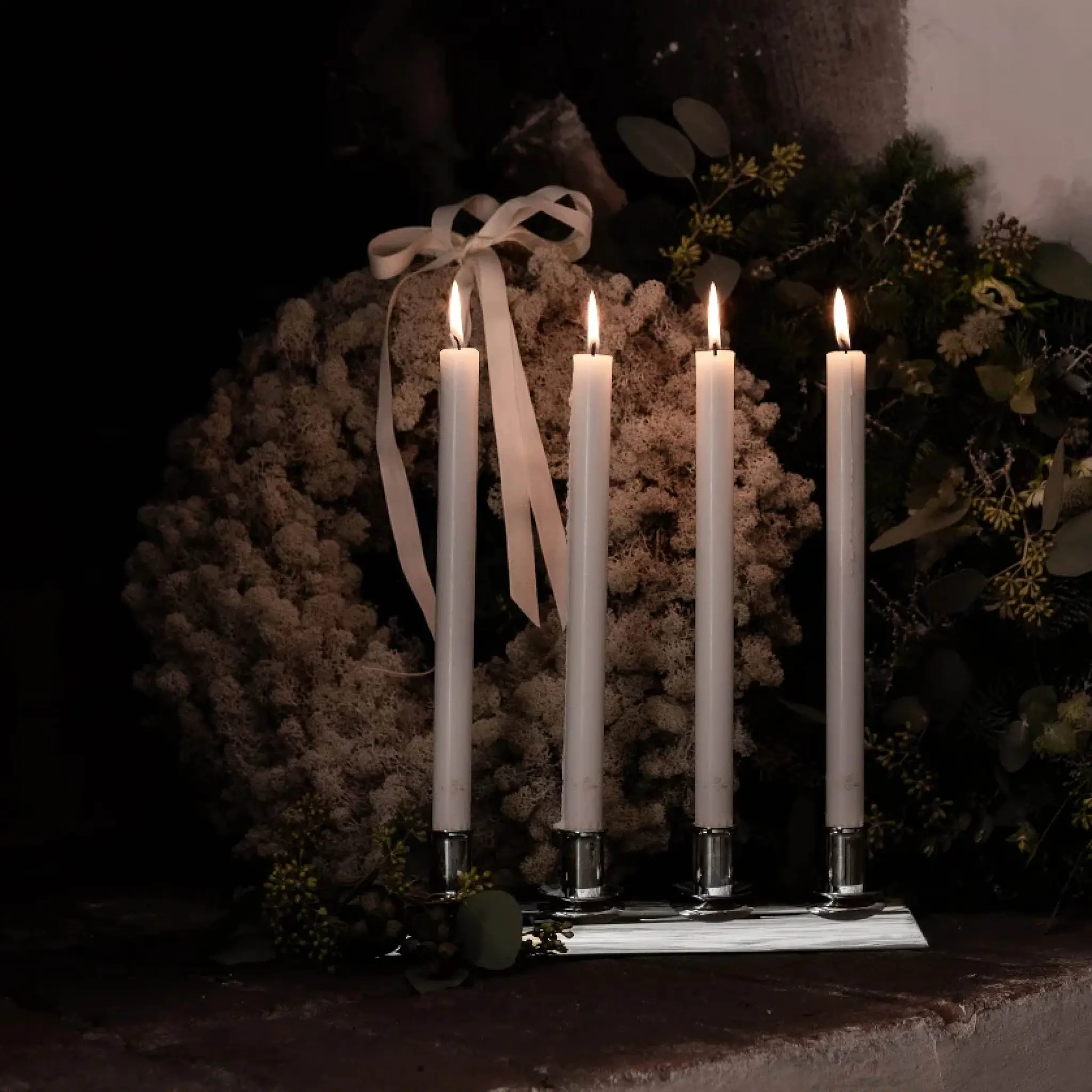 Skultuna Adventsljusstake 32 cm silverpläterad