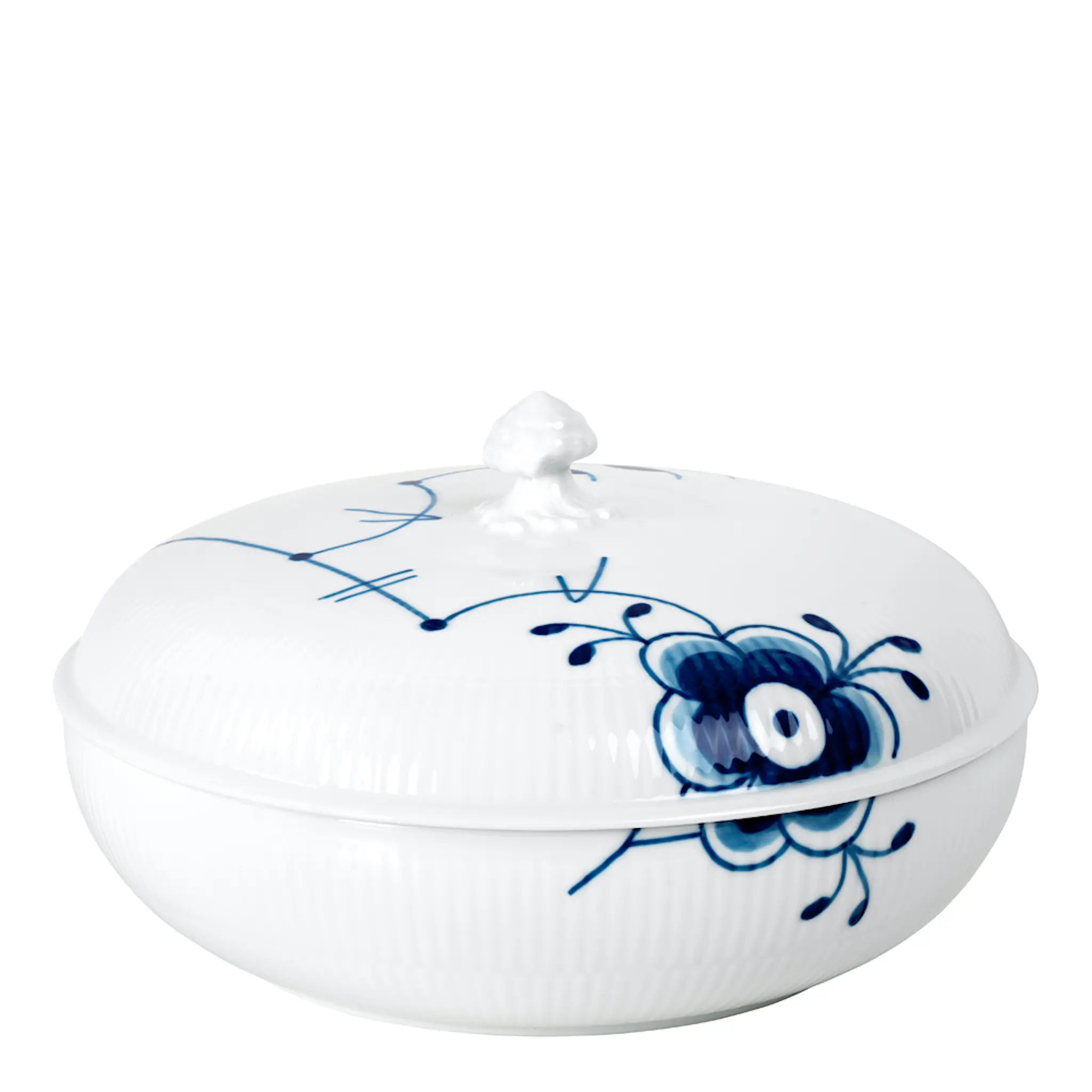 Royal Copenhagen Blue Fluted Mega Skål m Lock 13 cl
