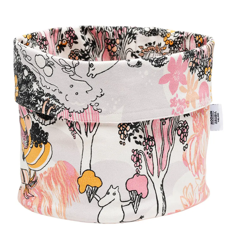 Muumi säilytyskori 20 cm vaaleanpunainen