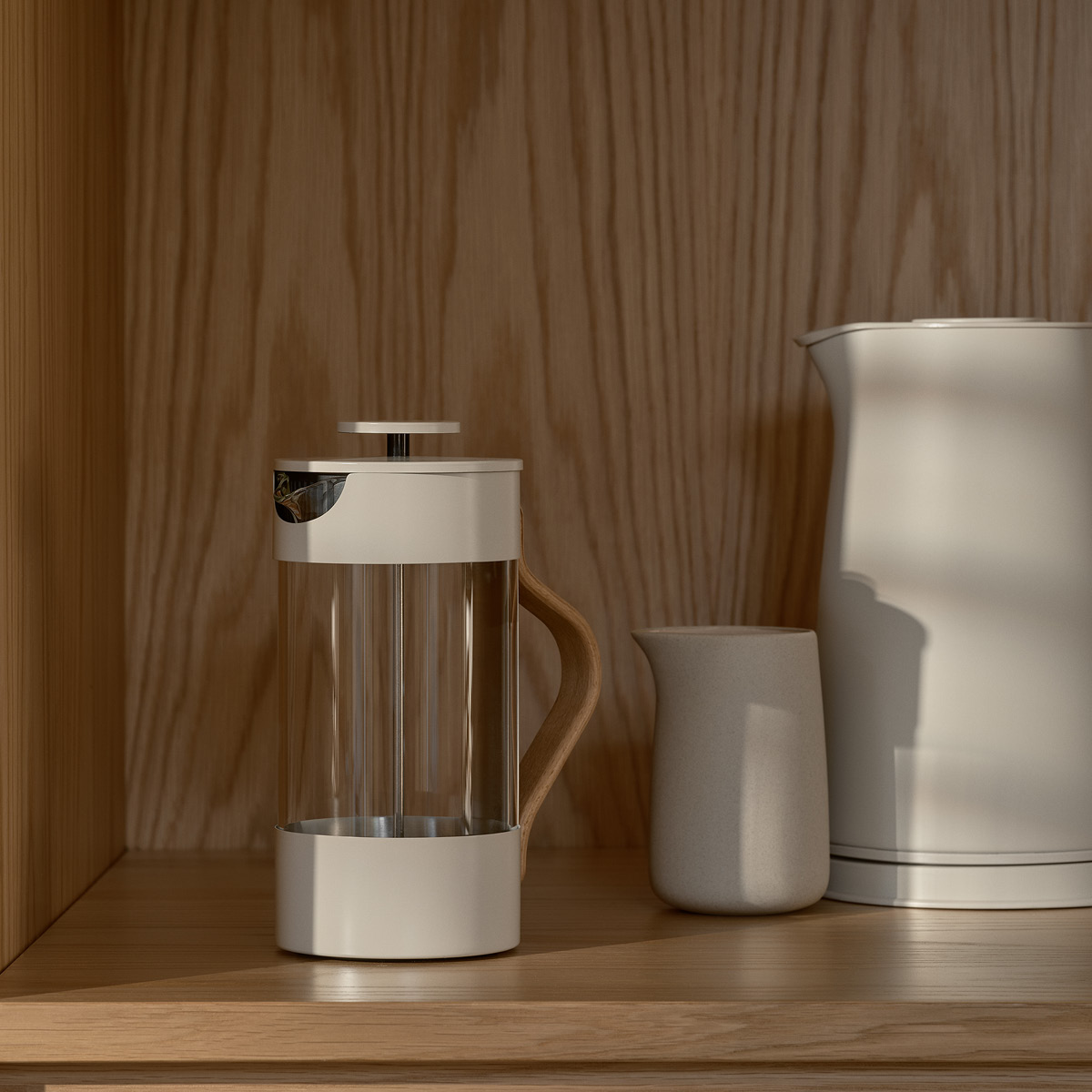 Stelton Emma presskanna 1 L sand