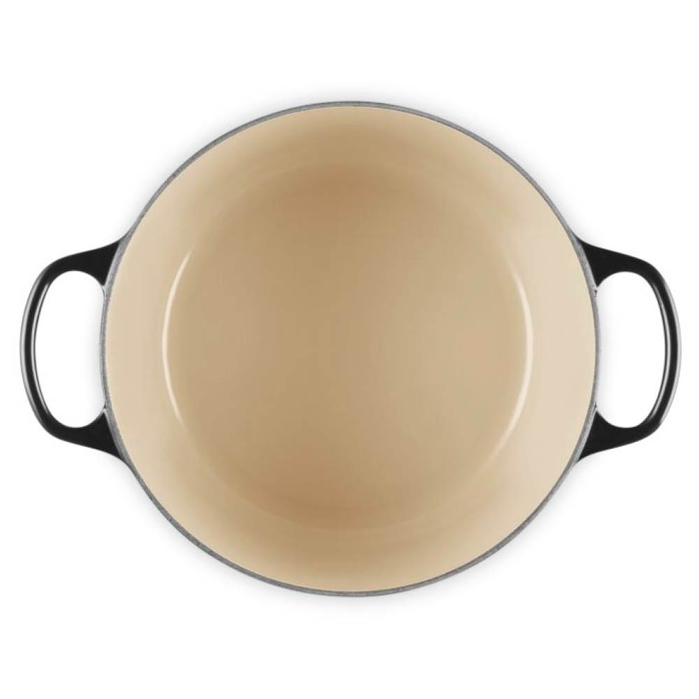 Le Creuset Signature støpejernsgryte dyp rund 6,3L 26 cm black/crucible knob