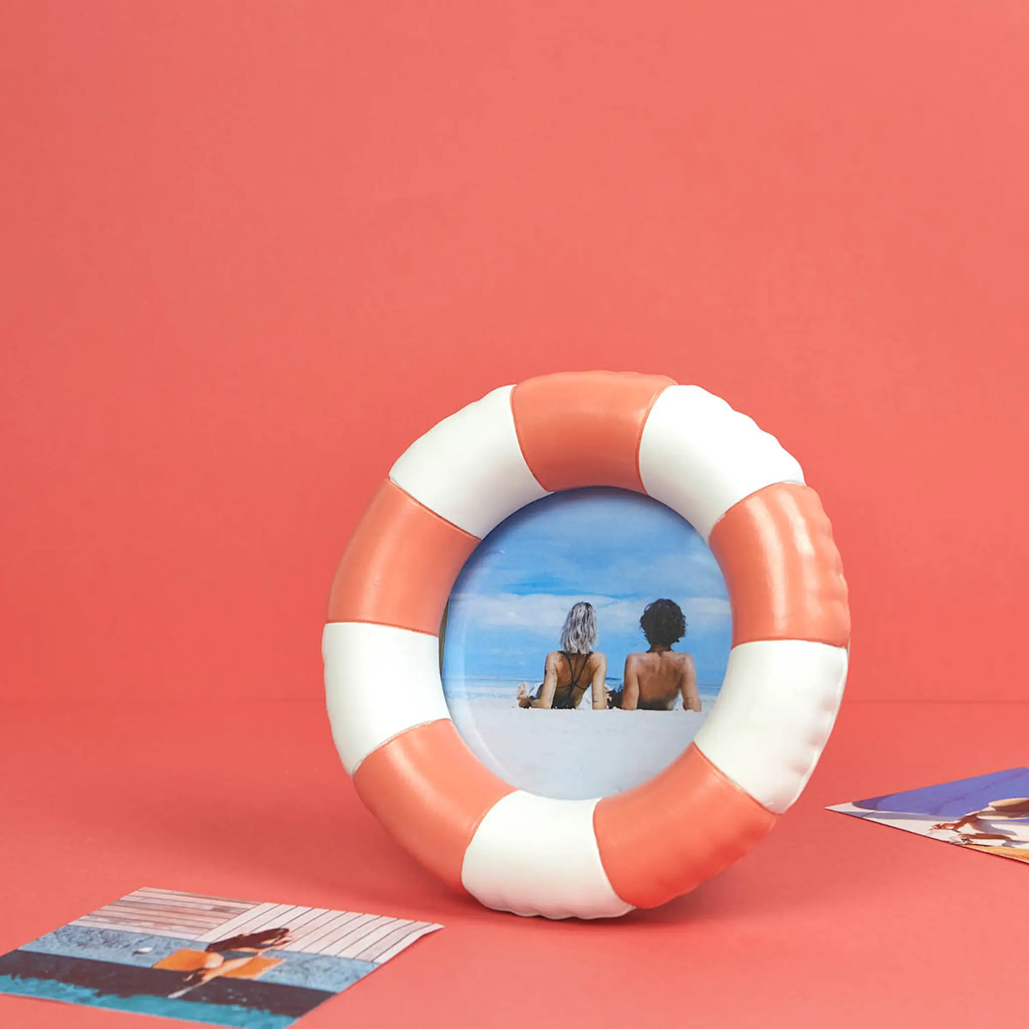 Balvi Floats fotoram 17,2 cm röd/vit