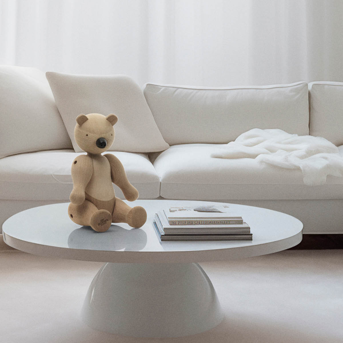 Kay Bojesen Denmark Puinen Karhu 40 cm Tammi/vaahtera