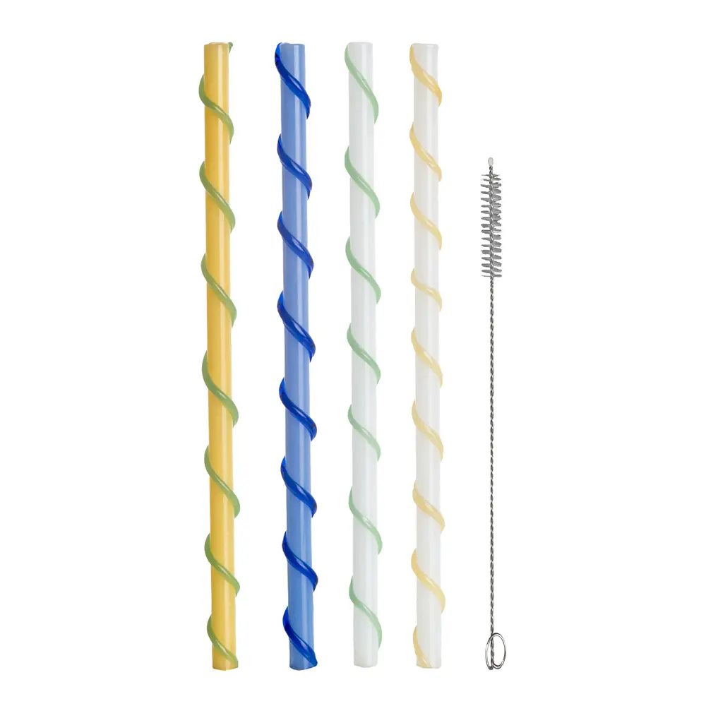 Straw Celebrate Pilli 4 kpl Sininen/Valkoinen/Keltainen