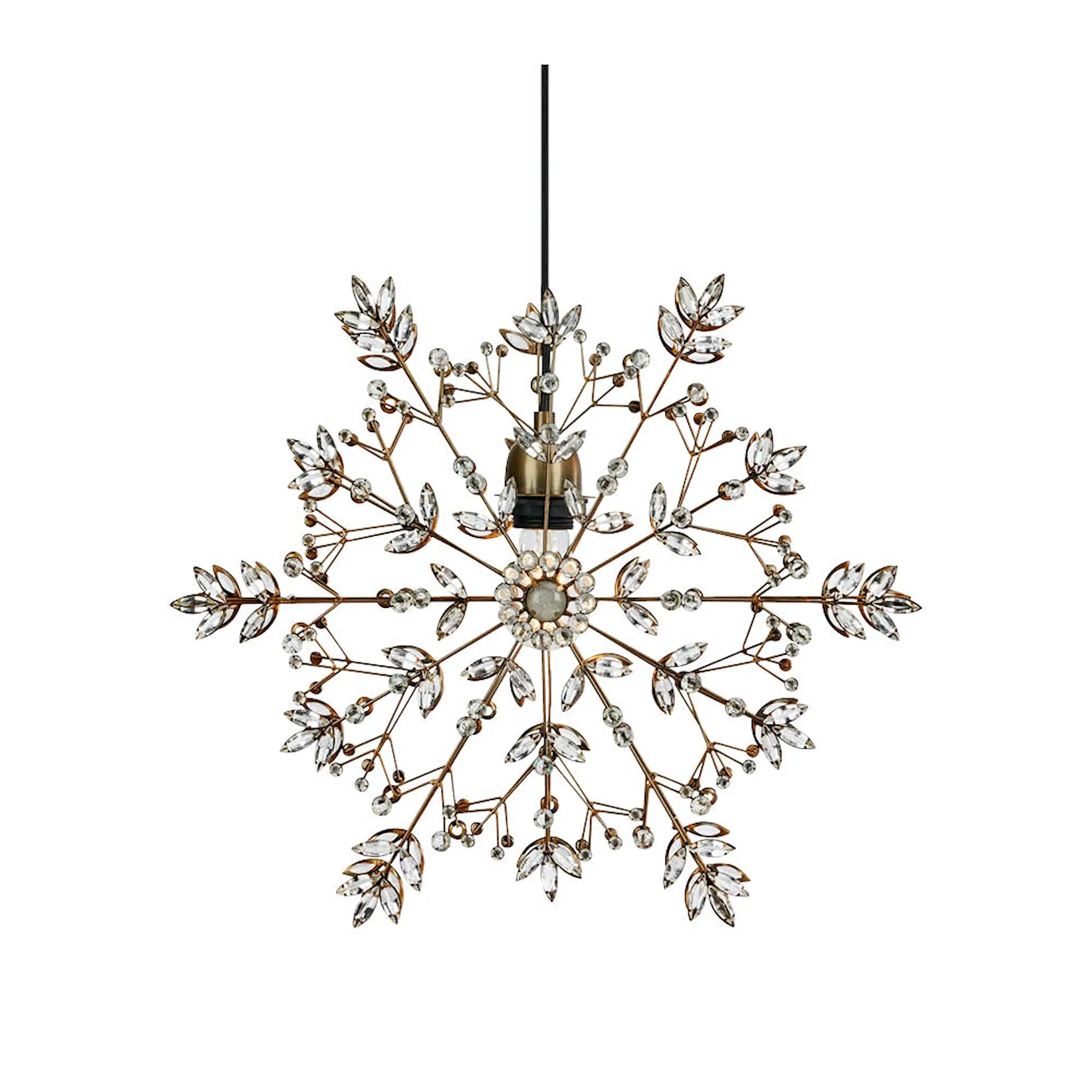 Markslöjd Fiocco fönsterstjärna lampa 46x40 cm antik mässing