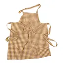 Maria förkläde 70x82 cm rosa/senapsgul