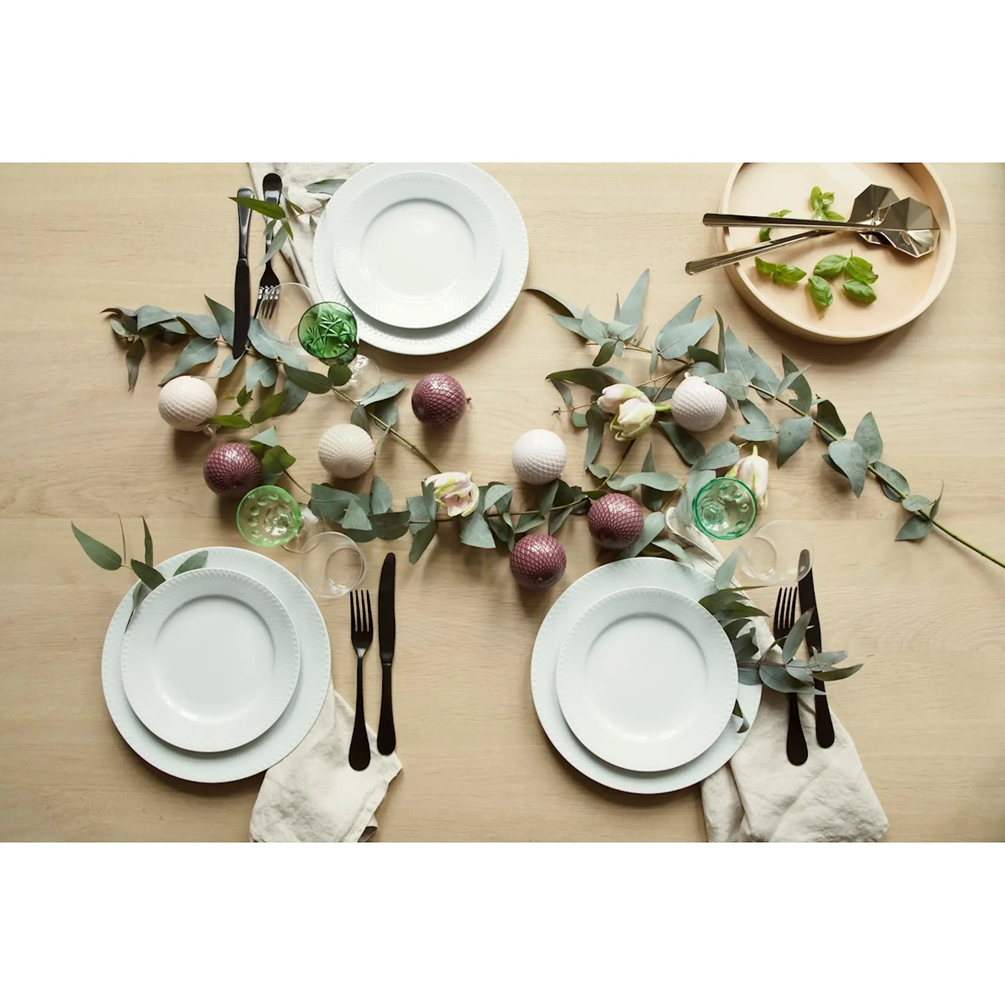 Lyngby Porcelæn Rhombe Dekorationskula 7 cm Bordeaux