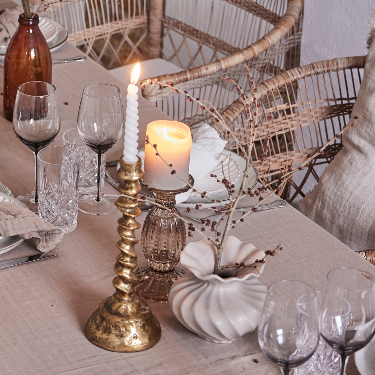 Lene Bjerre Susille vase 14 cm sand