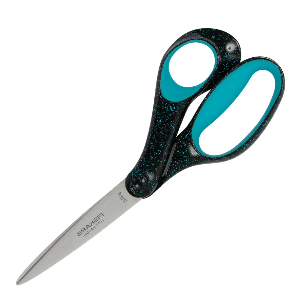 Vasenkätiset Nuorten Sakset 15+ vuotta 20 cm Pilkullinen turkoosi