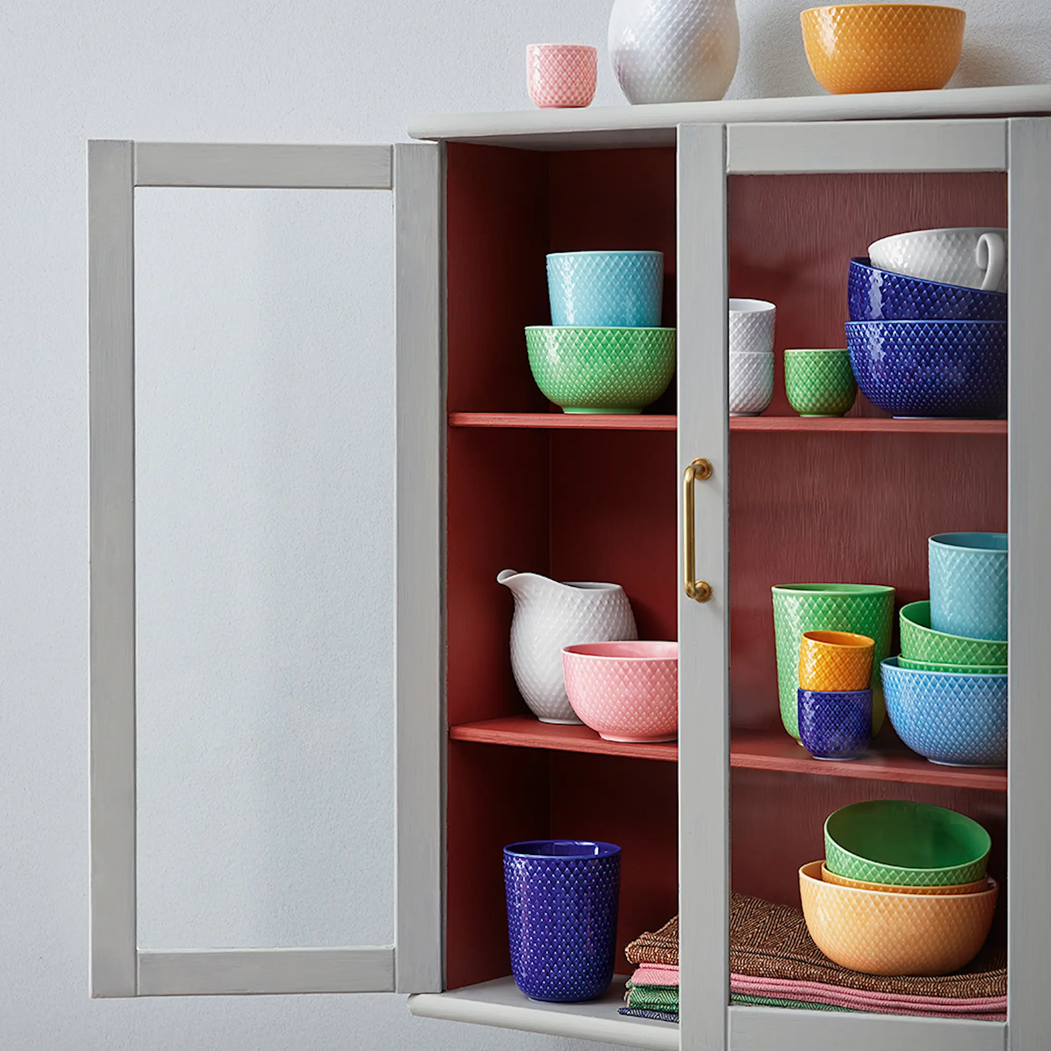 Lyngby Porcelæn Rhombe Color Skål 11 cm Grön