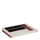 Ray Disco bricka 20,5x30 cm stål/creole pink