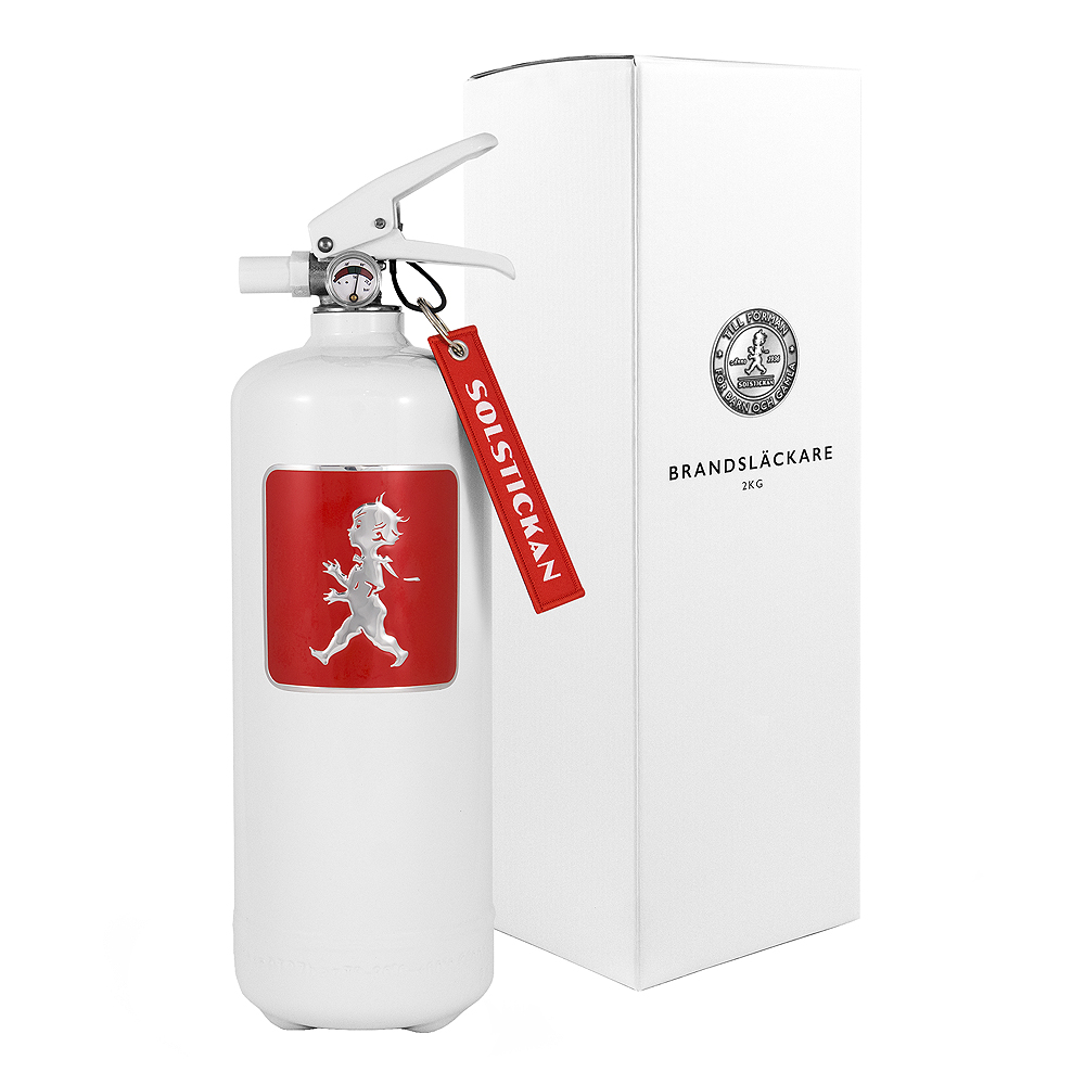 SOLSTICKAN Solstickan Brandsläckare 2 kg Vit/Rött emblem