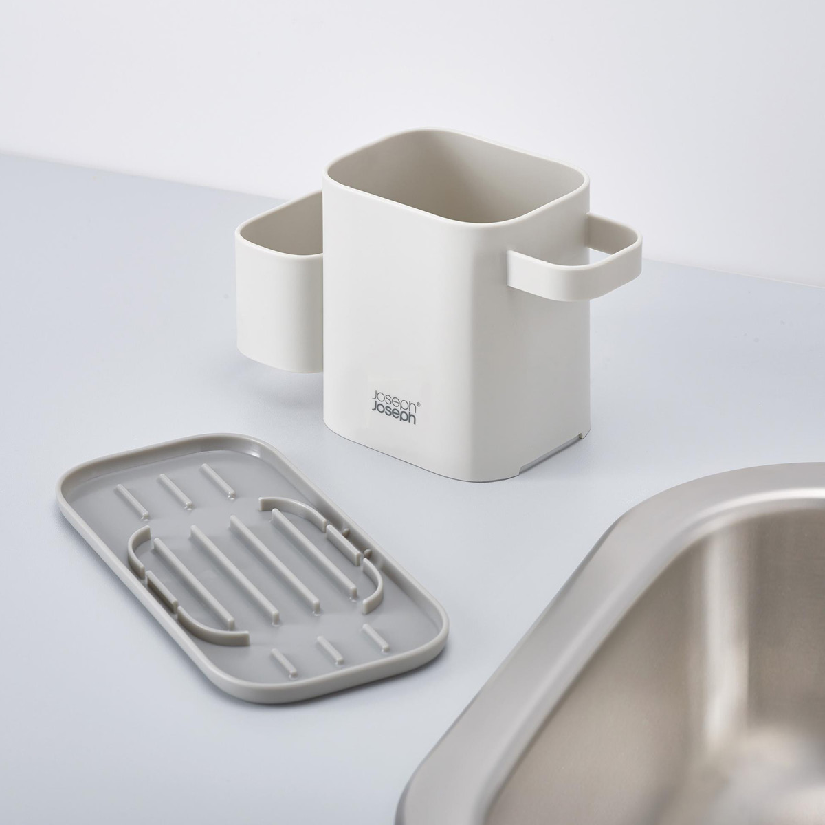 Joseph Joseph Duo oppbevaring for oppvaskutstyr grå