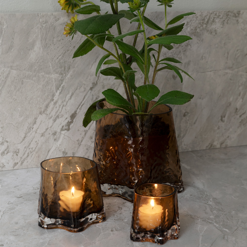 Cooee Gry Kynttilälyhty 11x9 cm Cognac