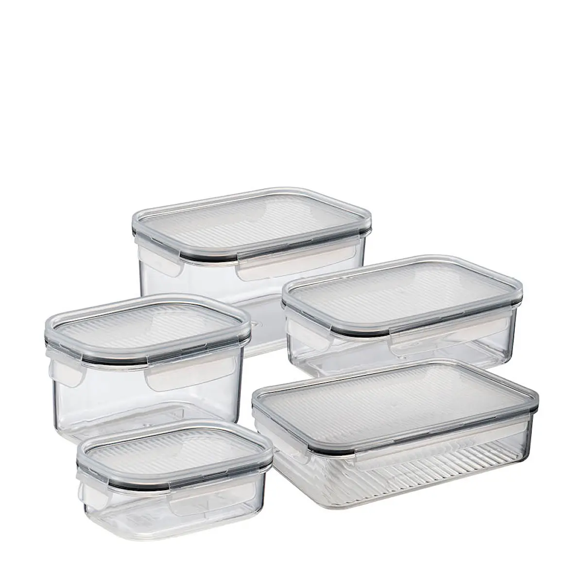 Modern House Locknlock Förvaringlåda 5-pack Klar