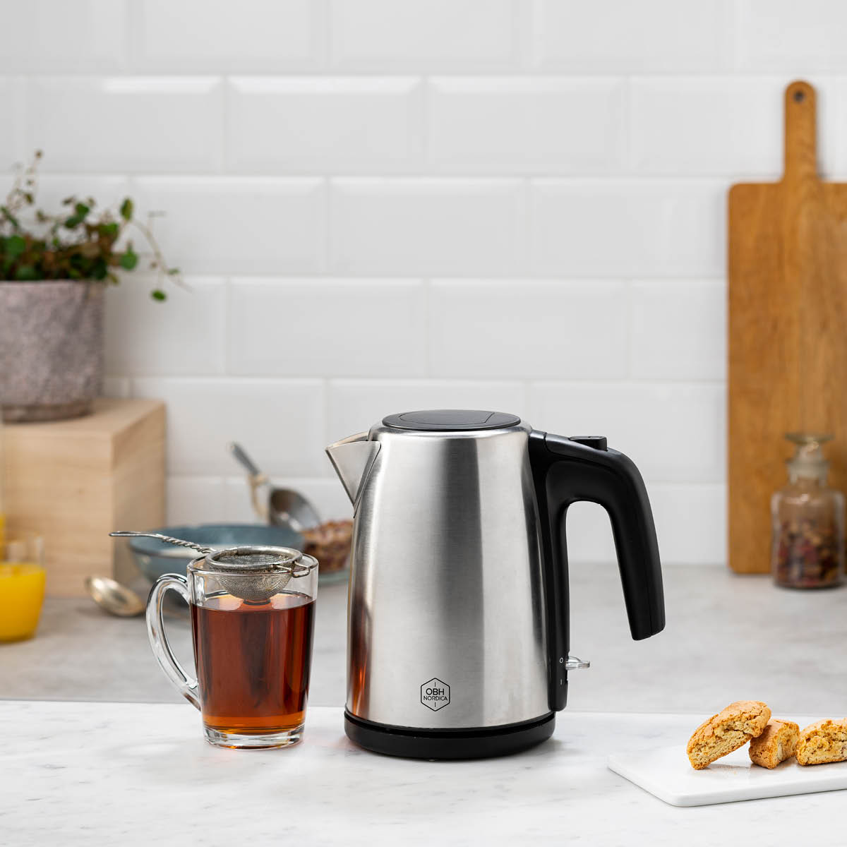 OBH Nordica Centric Vedenkeitin 1L Teräs