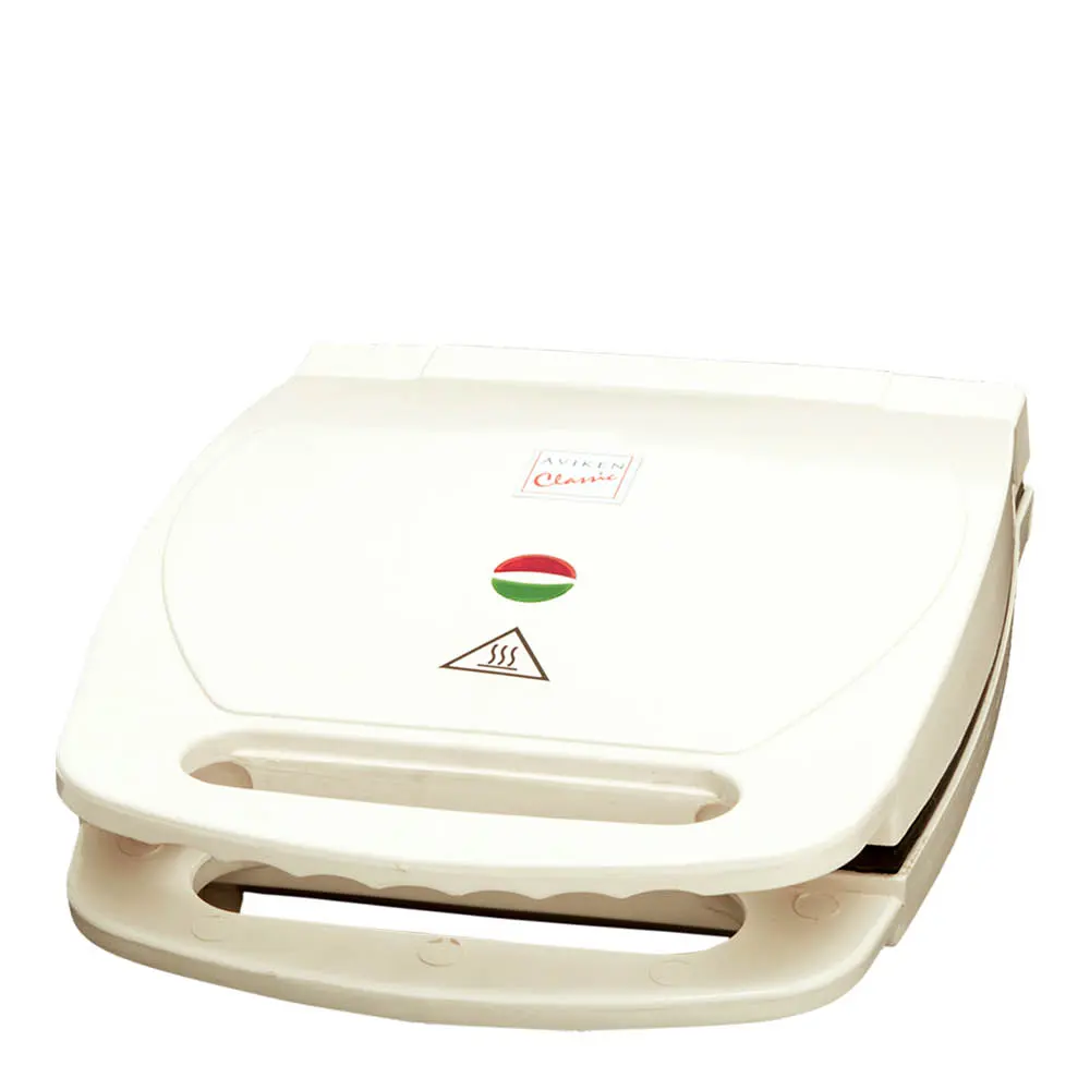 Classic belgisk vaffeljern keramisk 1000W hvit