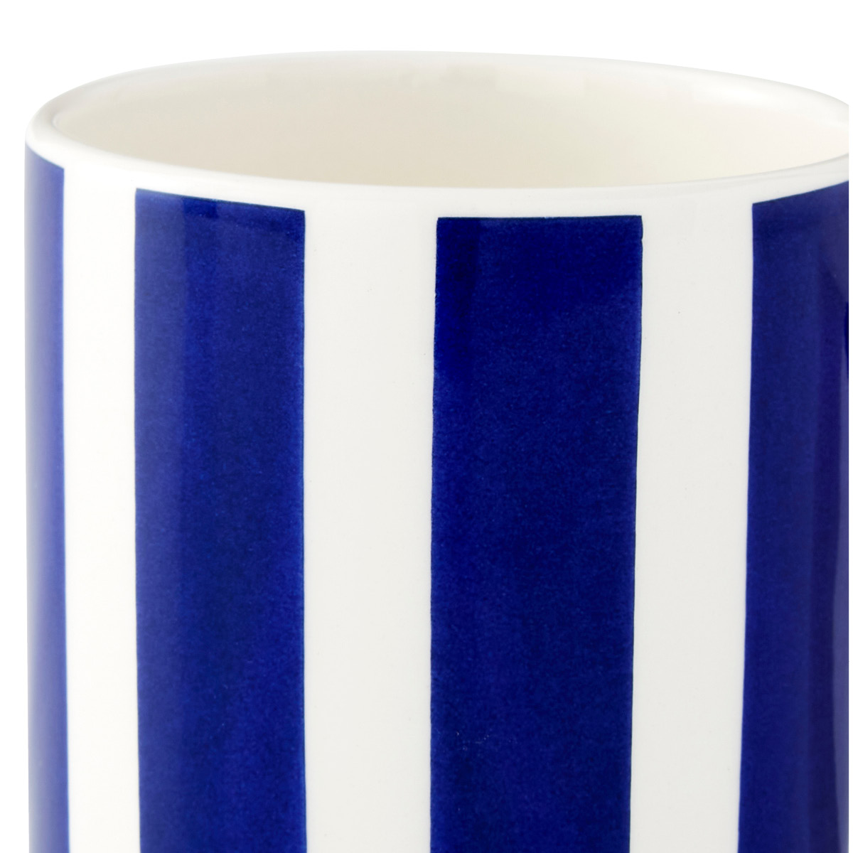 Spode Steccato mugg bredrandig 36 cl koboltblå