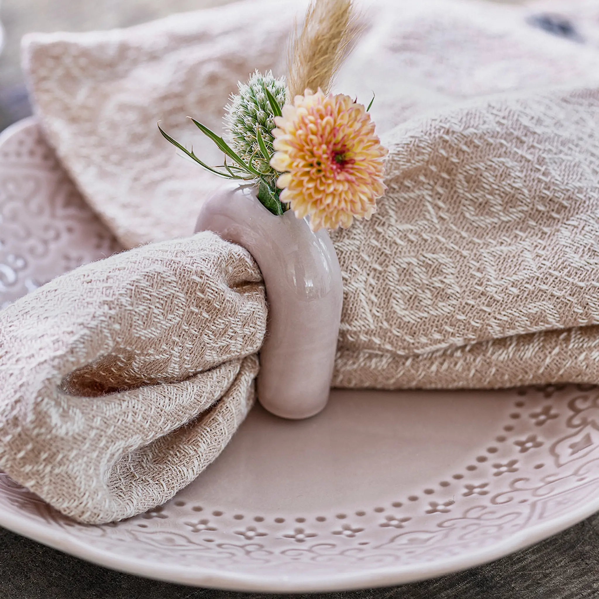 Cultdesign Orient tygservett 40x40 cm 2-pack natur