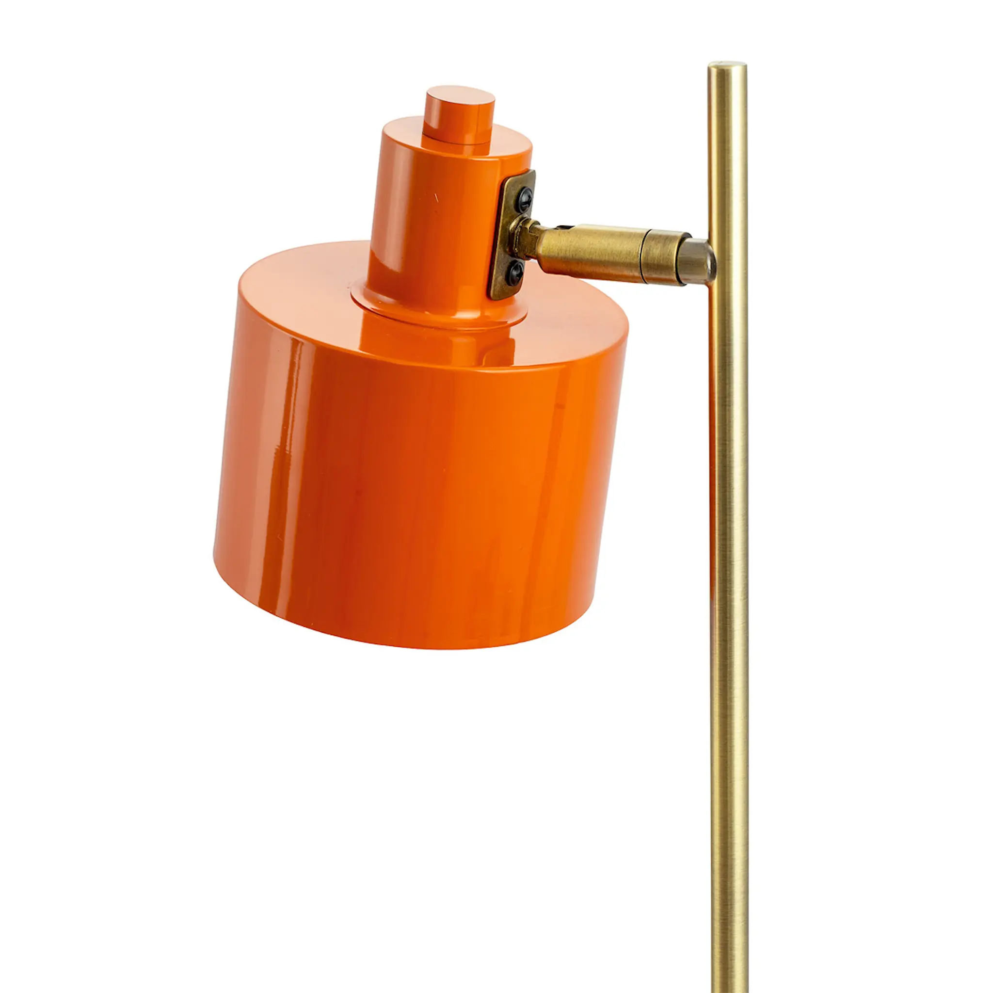 Dyberg Larsen Ocean bordslampa 43 cm orange/mässing