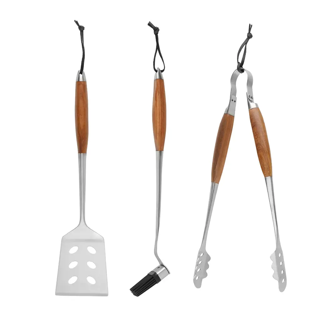 Mustang Grillivälineet 3 osaa Puulaatikossa