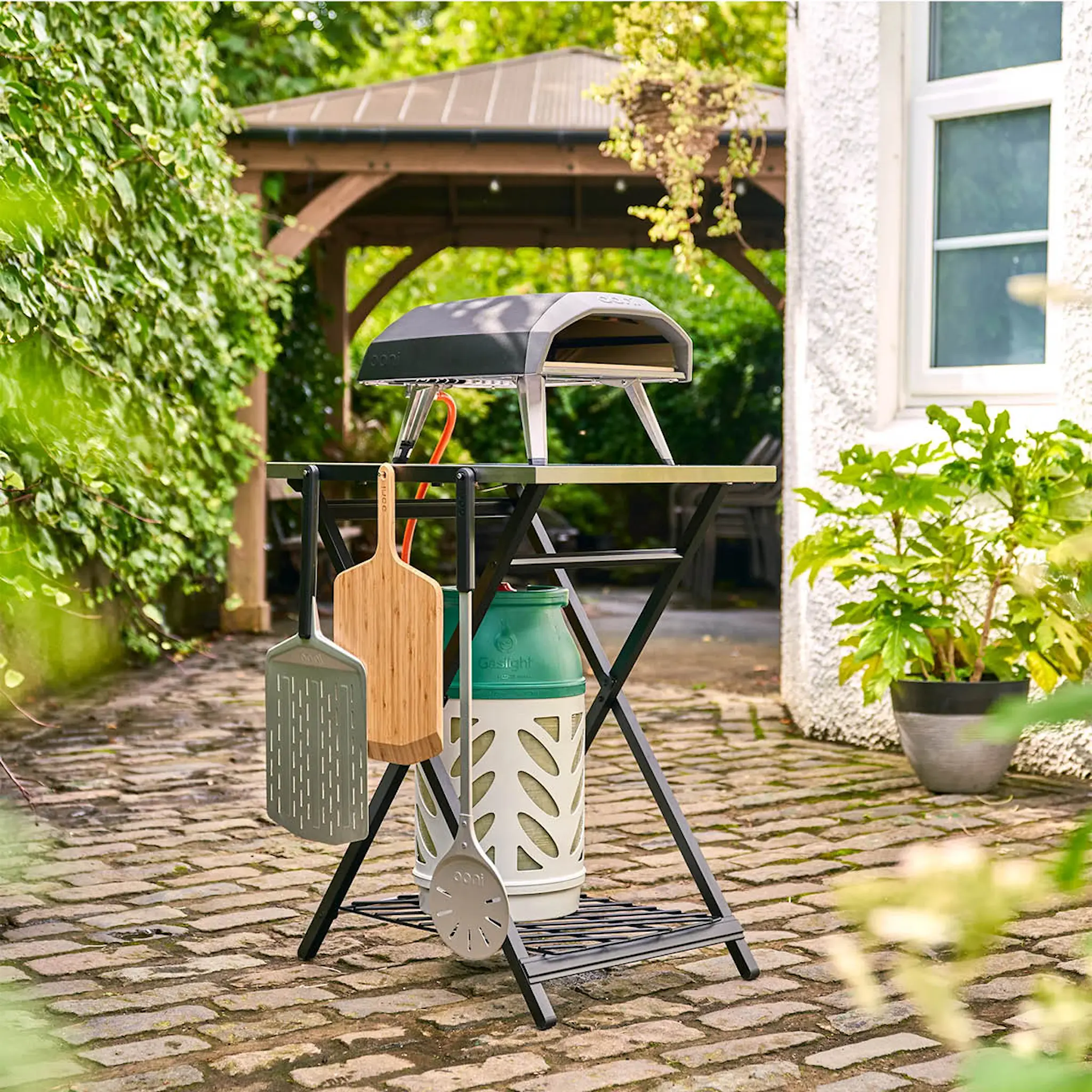 Ooni Hopfällbart bord 90x58x72 cm stål/svart