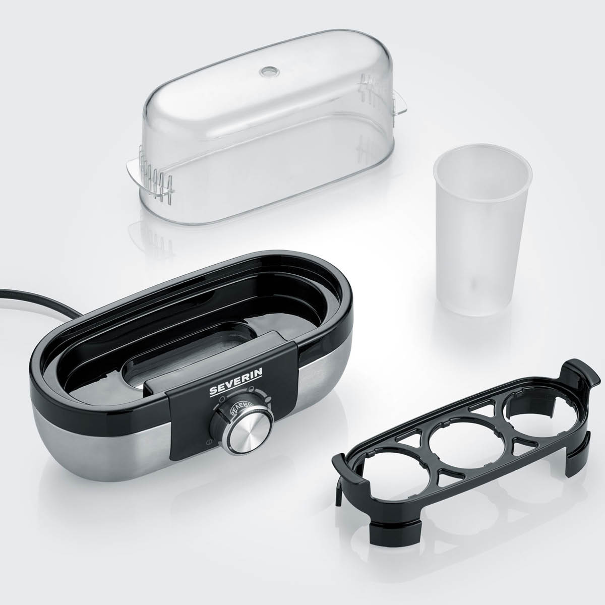 Severin Äggkokare EK3163 med elektronisk styrning 3 ägg svart