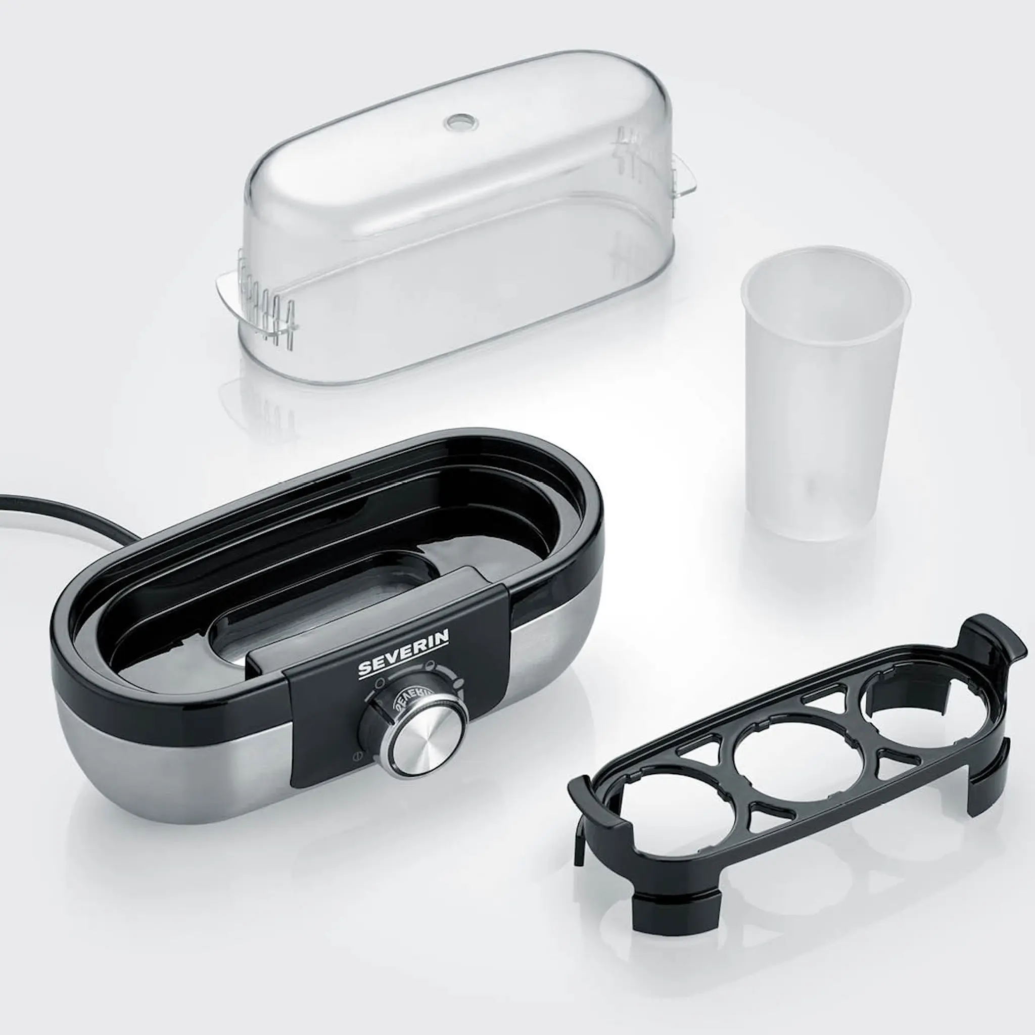 Severin Äggkokare EK3163 med elektronisk styrning 3 ägg svart