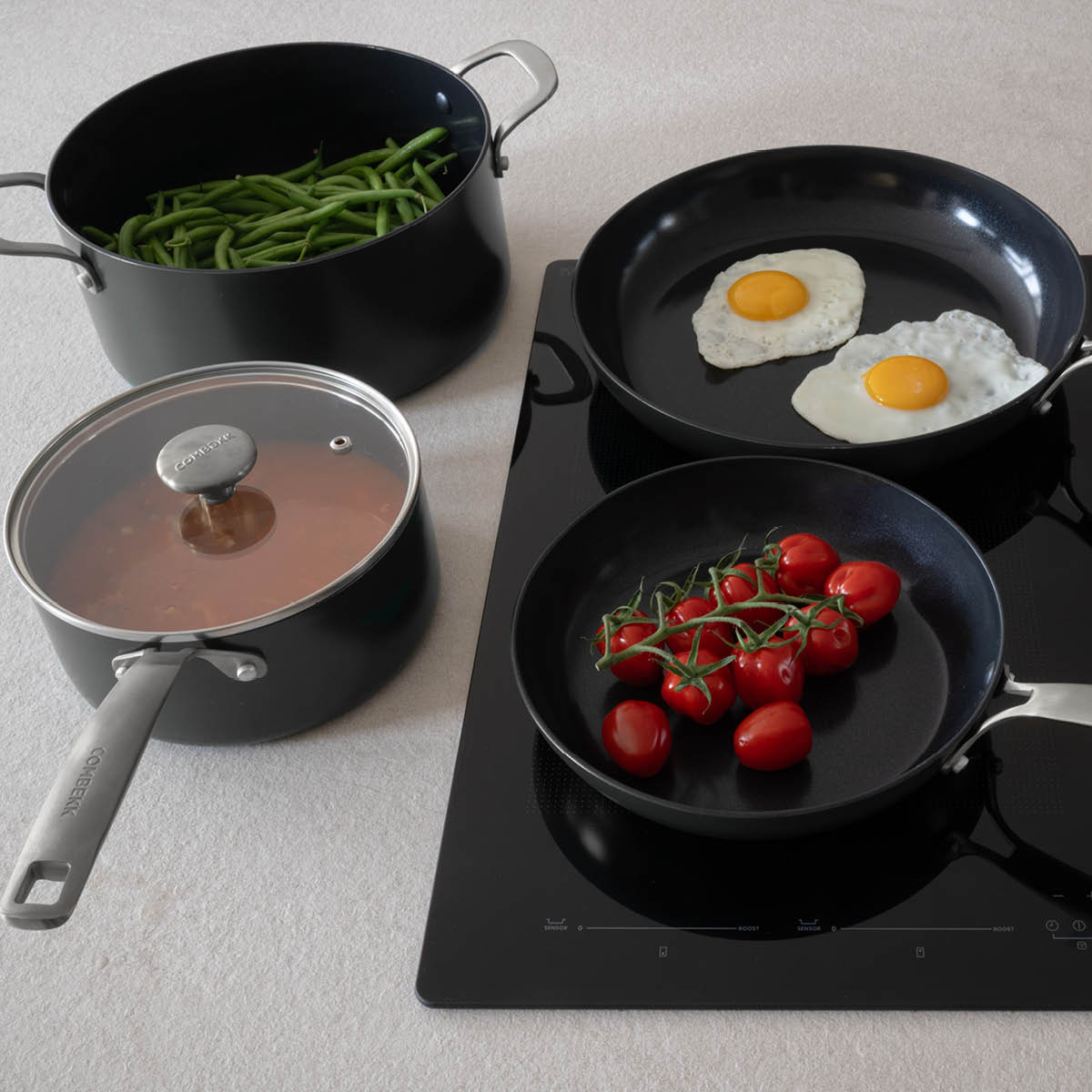 Combekk Element grytset 10 delar svart