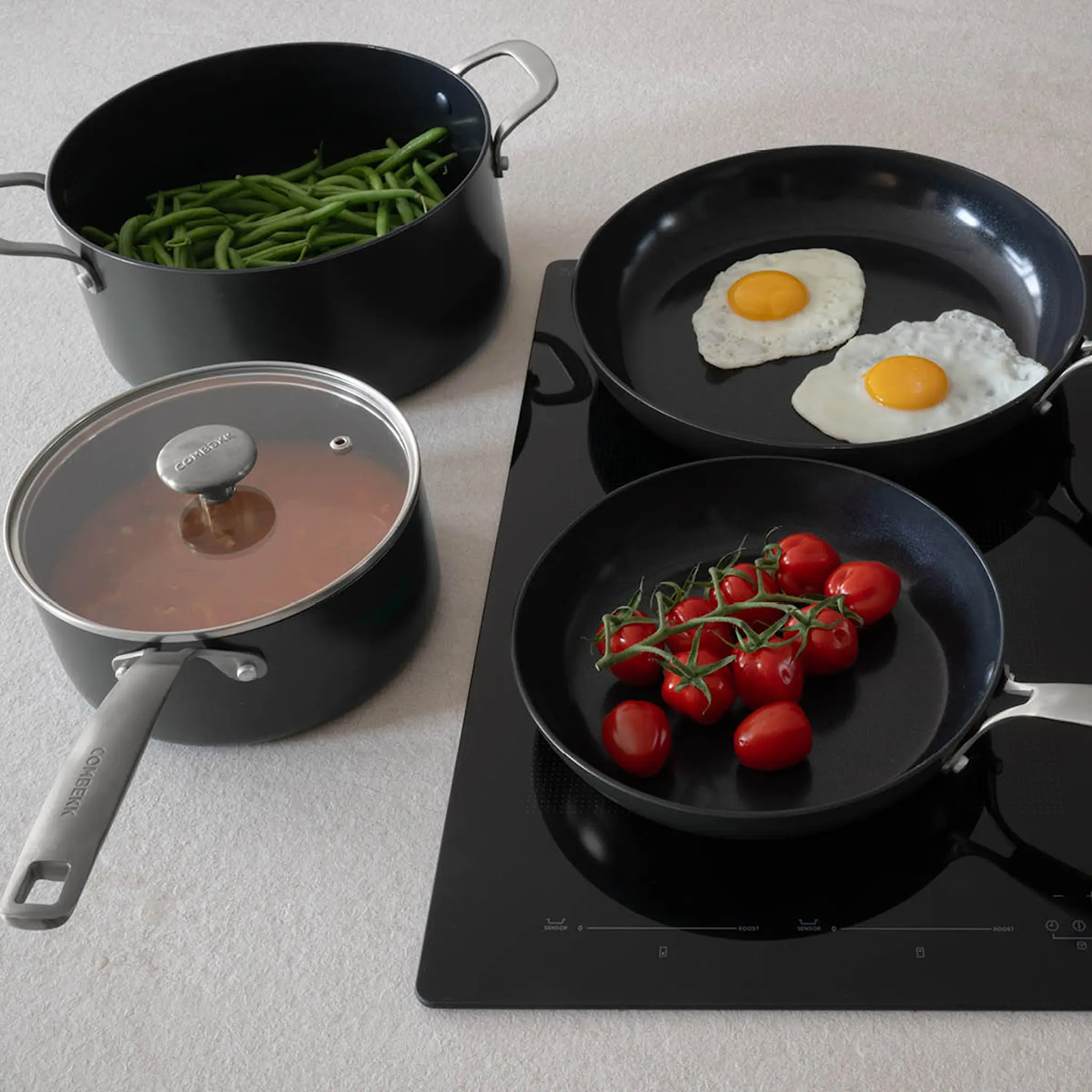 Combekk Element Kattila- ja Pannusetti 10 osaa Musta