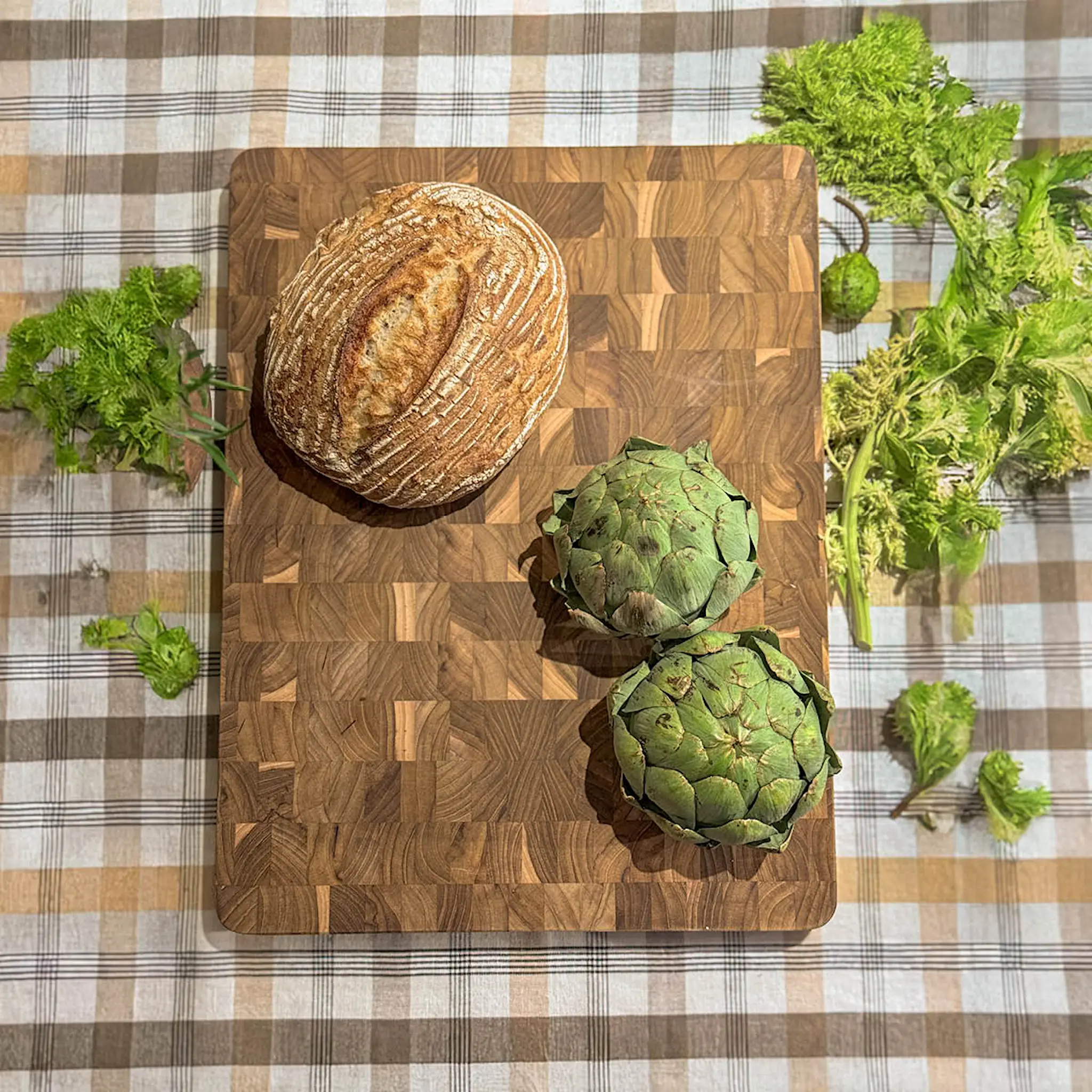 Tramontina Butcher Block skjærefjøl 60x40x6 cm endeved teak hover